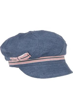 bedacht Linnen Newsboy Pet met Strikje by
