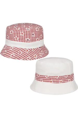 McBURN Cotton Check Bucket Omkeerbare Hoed by