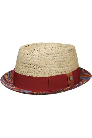 Lierys Fresh Stripes Pork Pie Raffia Hoed by