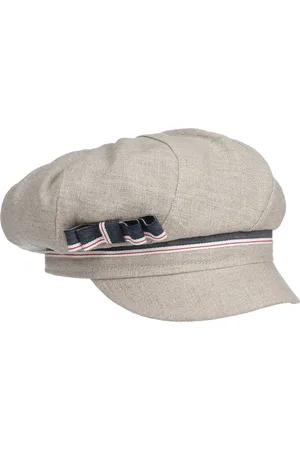 bedacht Linnen Newsboy Pet met Strikje by