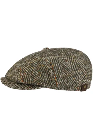 Stetson Hatteras Herringbone Flat Cap by