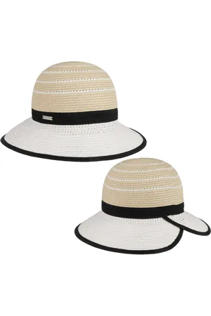 Seeberger Braided Mix Hoed met Schuine Rand by