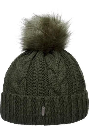 McBURN Cable Knit Muts met Omslag by