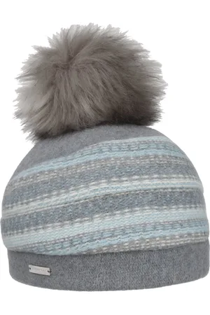 Seeberger Faux Fur Pom Walkloden Muts by