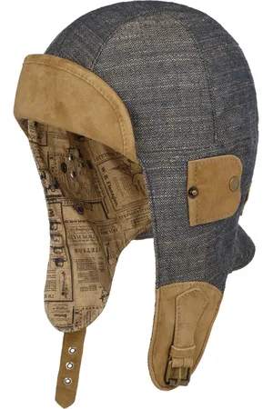 Stetson Convertible Herringbone Pilotenmuts by