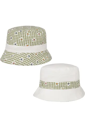 McBURN Cotton Check Bucket Omkeerbare Hoed by
