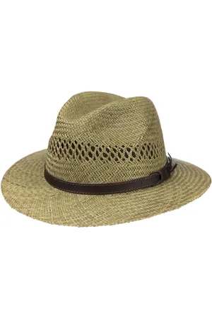 Lipodo Classic Traveller Strohoed Leren Band by