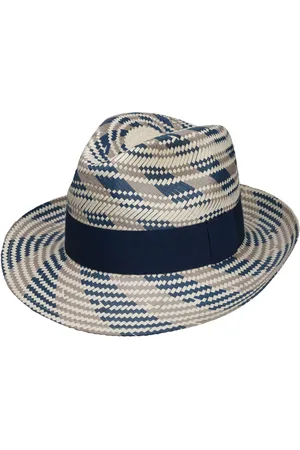 Lipodo Tricolour Fedora Strohoed by