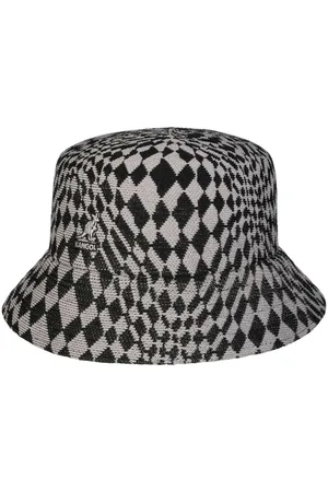 Kangol Warped Check Bucket Stoffen Hoed by