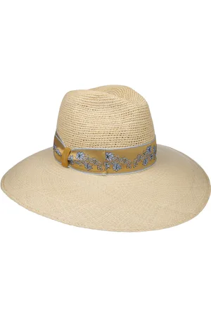 Borsalino Reverse Crown Flower Strohoed by