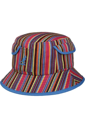 Kangol Multi Color Stripe Bucket Stoffen Hoed by