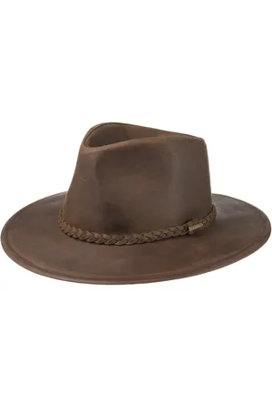 Stetson Buffalo Leather Western Hoed by
