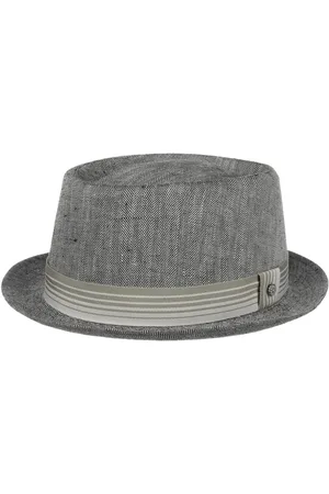 Lierys Herringbone Pork Pie Stoffen Hoed by