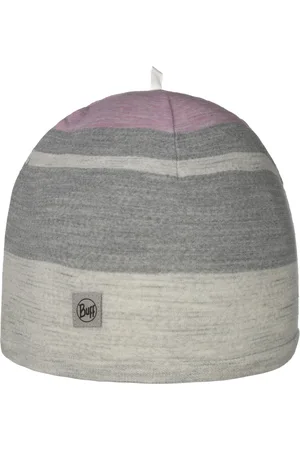 Buff Merino Stripes Move Beanie Muts by