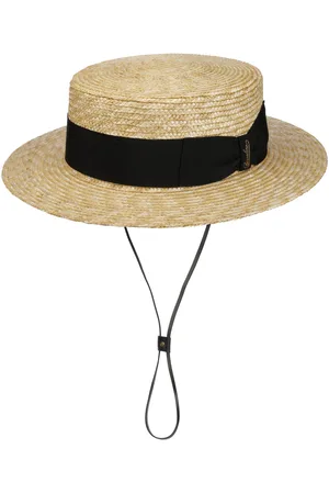Borsalino Boater Hoed met Stormband by
