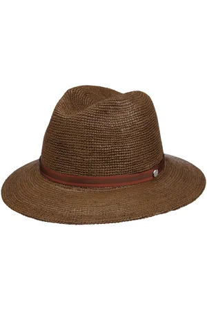 Borsalino Packable Rafia Crochet Strohoed by