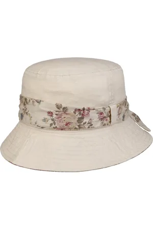 Lipodo Flower Band Bucket Stoffen Hoed by