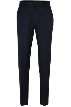 HUGO BOSS Slim-fit broek van scheerwollen serge