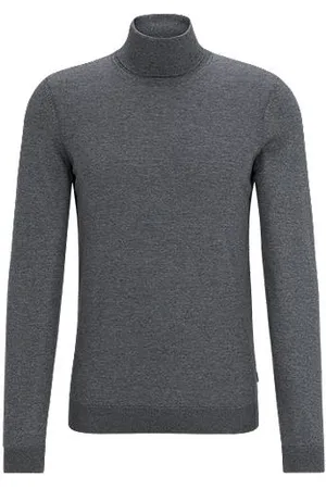 HUGO BOSS Regular-fit coltrui van merinowol