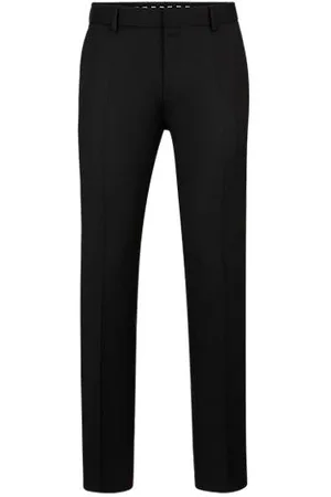 HUGO BOSS Slim-fit broek van scheerwollen serge