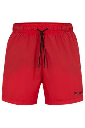 HUGO BOSS Volledig gevoerde zwemshort met contrastlogo