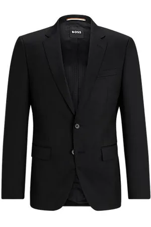 HUGO BOSS Slim-fit colbert van scheerwollen serge