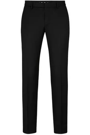 HUGO BOSS Extra slim-fit pantalon van sergegeweven scheerwol
