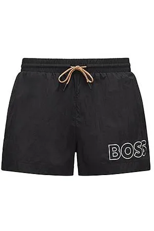 HUGO BOSS Sneldrogende zwemshorts met contourlogo