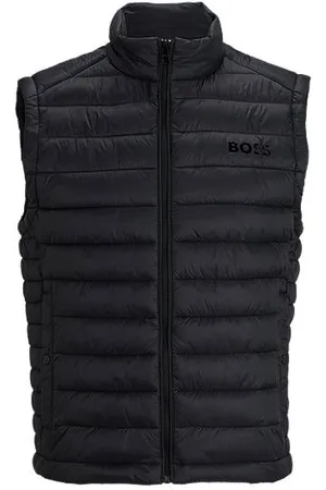 HUGO BOSS Opvouwbare bodywarmer met ton-sur-ton logo
