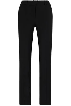 HUGO BOSS Regular-fit broek van Italiaanse scheerwol