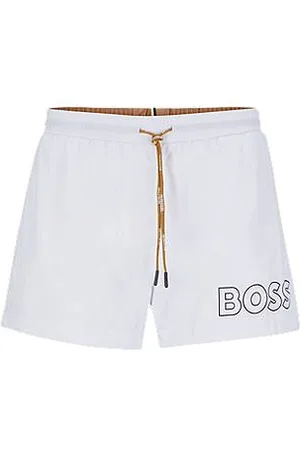 HUGO BOSS Sneldrogende zwemshorts met contourlogo
