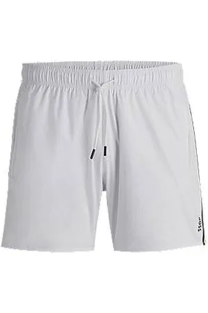 HUGO BOSS Zwemshort met kenmerkende streep en logo
