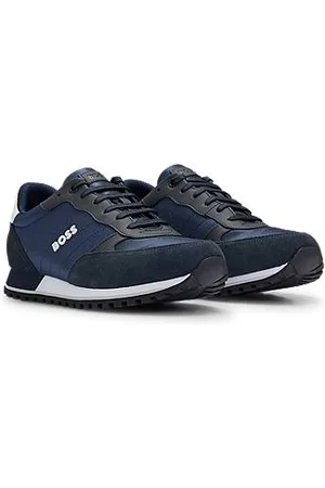 HUGO BOSS Sneakers in hardloopstijl met imitatieleer