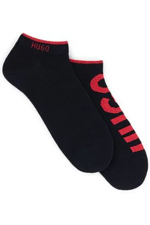HUGO BOSS Twee paar enkelsokken van een katoenmix