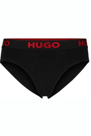 HUGO BOSS Slip van stretchkatoen met logotailleband
