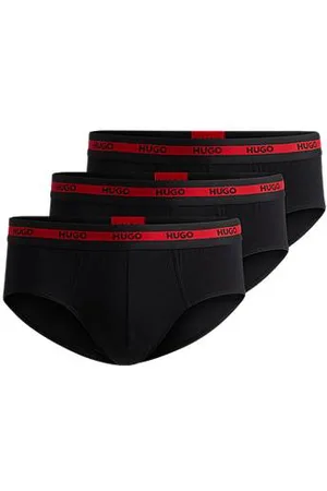 HUGO BOSS Set van drie slips van stretchkatoen met logotailleband
