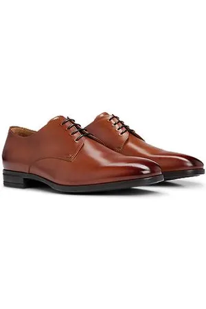 HUGO BOSS Derbyschoenen van leer met rubberzool