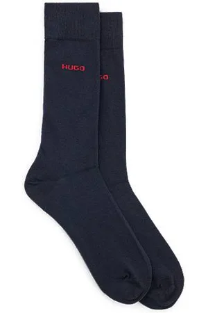 HUGO BOSS Twee paar sokken in standaardlengte van stretchmateriaal