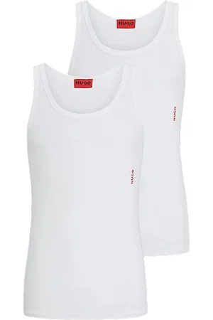 HUGO BOSS Set van twee tanktops van stretchkatoen met logo