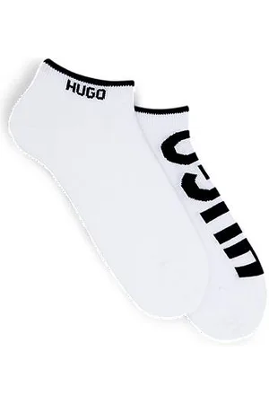 HUGO BOSS Twee paar enkelsokken van een katoenmix
