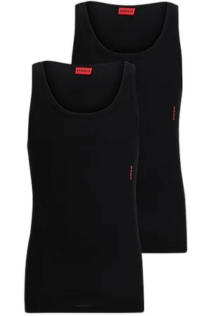 HUGO BOSS Set van twee tanktops van stretchkatoen met logo