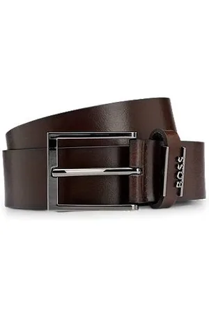 HUGO BOSS Riem van Italiaans leer met logolus