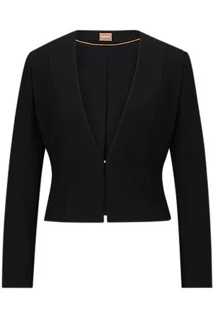HUGO BOSS Slim-fit korte blazer van stretchmateriaal