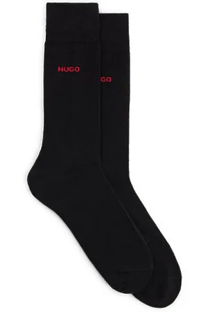 HUGO BOSS Twee paar sokken in standaardlengte van stretchmateriaal