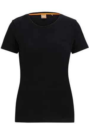 HUGO BOSS Slim-fit T-shirt van katoen met logodetail