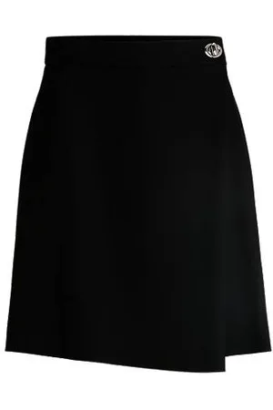 HUGO BOSS Wikkelrok met draaiknoop