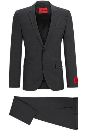 HUGO BOSS Extra slim-fit pak van een wolmix
