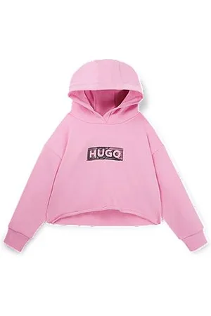 HUGO BOSS Kinderhoodie van fleece met logo-artwork