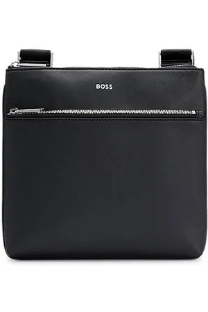 HUGO BOSS Enveloptas met ritssluiting en logodetail