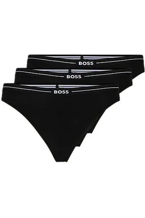 HUGO BOSS Set van drie slips met logotailleband van stretchkatoen